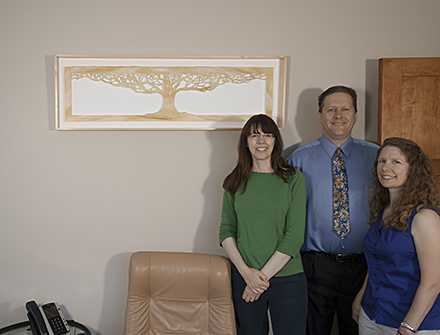 in situ photo of Beginning at Vincent Urban Walker Insurance, WI with Jennifer Falck Linssen, Dave and Michelle Anderson