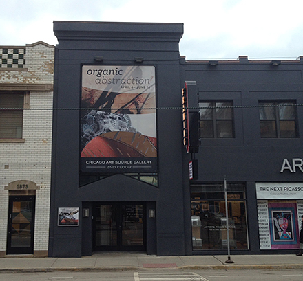 Jennifer Falck Linssen :: Chicago Art Source Gallery banner for Organic Abstraction exhibit